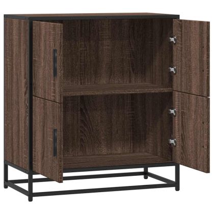 Шкаф кафяв дъб 68x35x76 cm Инженерна дървесина