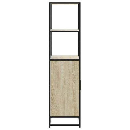 Висока дъска Сонома дъб 68x35x139 cm Обработено дърво и метал