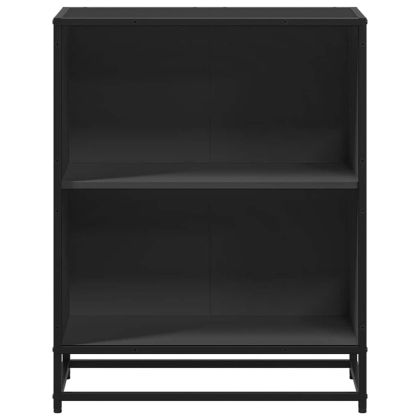 Шкаф за книги Черен 60x35x76 cm Инженерна дървесина