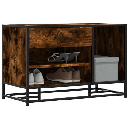 Пейка за обувки опушен дъб Инженерна дървесина и метал