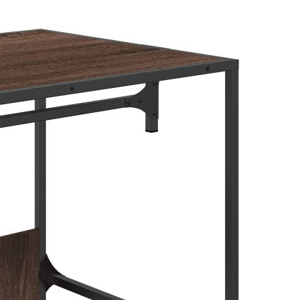 Гардероб, кафяв дъб, 90x50x180 см, инженерно дърво