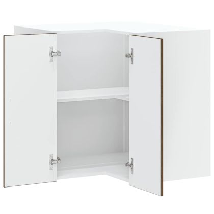 Кухненски стенен ъглов шкаф, Kalmar, кафяв дъб, инженерно дърво