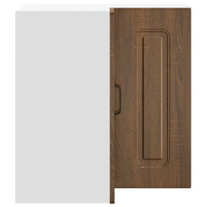 Кухненски стенен ъглов шкаф, Kalmar, кафяв дъб, инженерно дърво