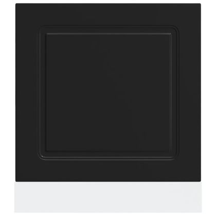 Панел за съдомиялна машина, Kalmar, черен, инженерно дърво