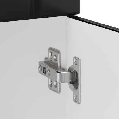 Кухненски шкаф Lucca Черно инженерно дърво