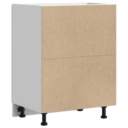 Шкаф за мивка, Lucca, бял гланц, инженерно дърво