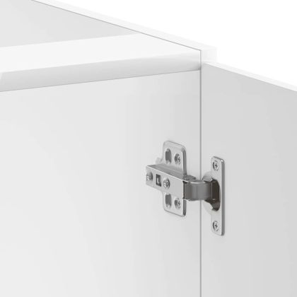 Шкаф за мивка, Lucca, бял гланц, инженерно дърво