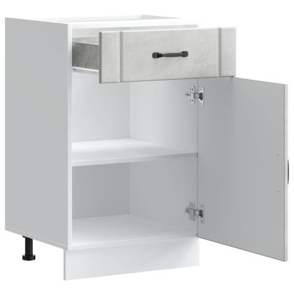 Кухненски шкаф Lucca, бетонно сив, инженерно дърво