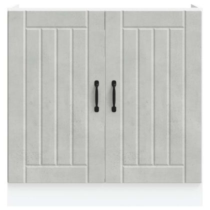 Шкаф за мивка, Lucca, бетонно сив, инженерно дърво