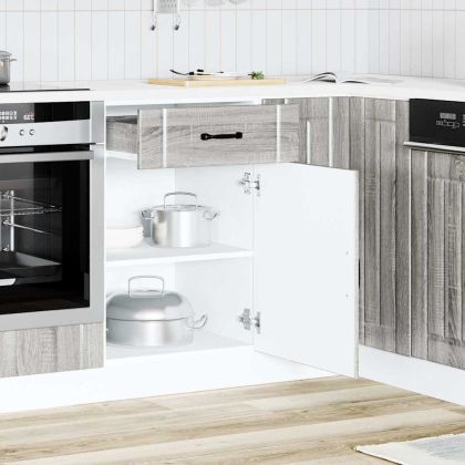 Кухненски шкаф Lucca, сив сонома, инженерна дървесина