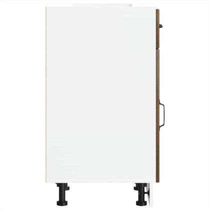 Кухненски шкаф Lucca, кафяв дъб, инженерна дървесина