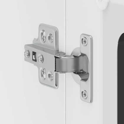 Кухненски стенен шкаф със стъклена врата Lucca черен