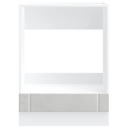 Шкаф за фурна, Lucca, бетонно сив, инженерно дърво