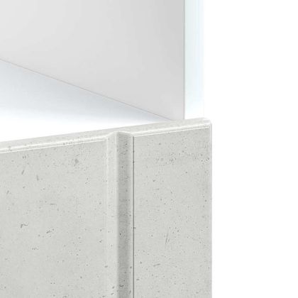 Шкаф за фурна, Lucca, бетонно сив, инженерно дърво