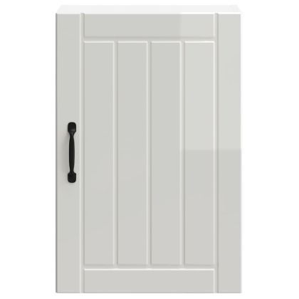 Кухненски стенен шкаф Lucca, бял гланц, инженерно дърво