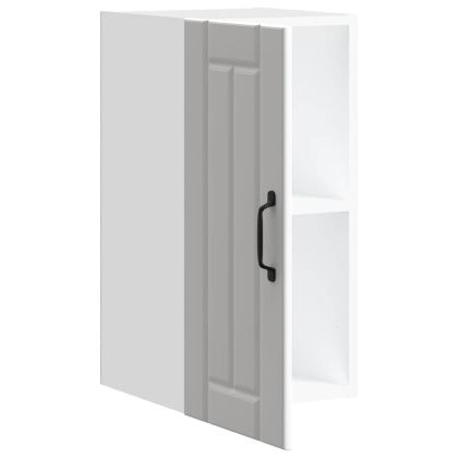 Кухненски стенен шкаф Lucca, бял, инженерно дърво