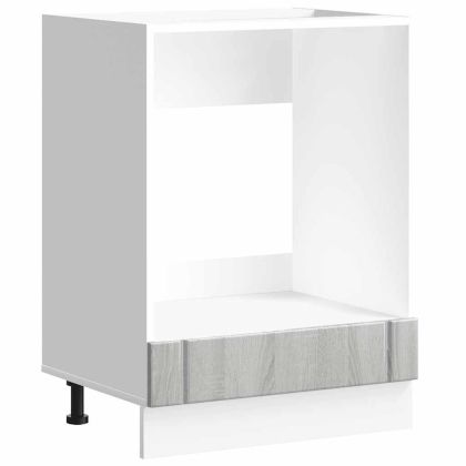 Шкаф за фурна, Lucca, сив сонома, инженерно дърво