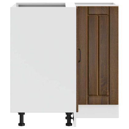 Кухненски ъглов шкаф Lucca, кафяв дъб, инженерно дърво