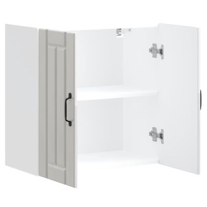 Кухненски стенен шкаф Lucca, бял гланц, инженерно дърво