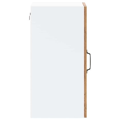 Кухненски стенен шкаф със стъклена врата Lucca старо дърво