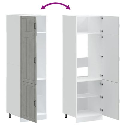 Кухненски шкаф Lucca, бетонно сив, инженерно дърво