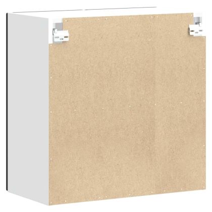 Кухненски стенен шкаф със стъклена врата Lucca черен