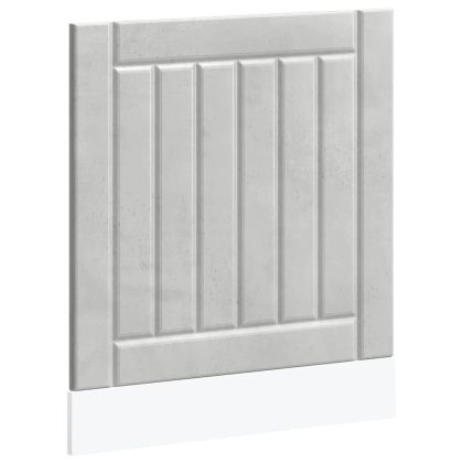 Панел за миялна машина, Lucca, бетонно сив, инженерно дърво