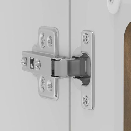 Кухненски стенен шкаф със стъклена врата "Lucca" опушен дъб, инженерна дървесина