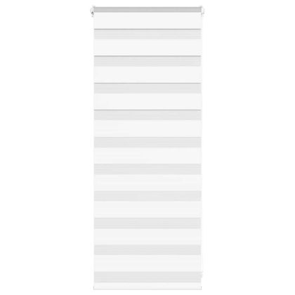 Зеброва щора бял 60x100 см ширина на плата 55,9 cm полиестер