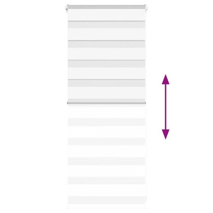 Зеброва щора бял 60x100 см ширина на плата 55,9 cm полиестер