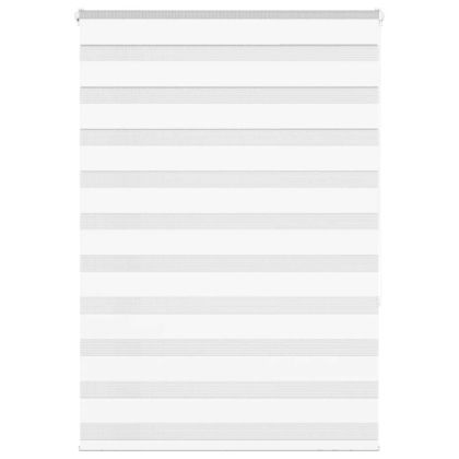 Зеброва щора бял 105x150 см Ширина на плата 100,9 см полиестер