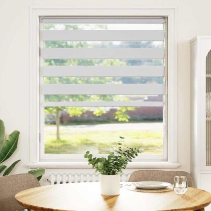 Зеброва щора бял 105x150 см Ширина на плата 100,9 см полиестер