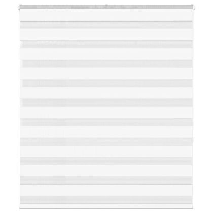 Зеброва щора бял 130x150 см ширина на плата 125,9 см полиестер