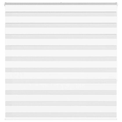 Зеброва щора бял 140x150 см ширина на плата 135,9 см полиестер