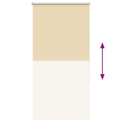 Ролкова щора Blackout Бежова 75x130 cm Ширина на плата 70,7 cm