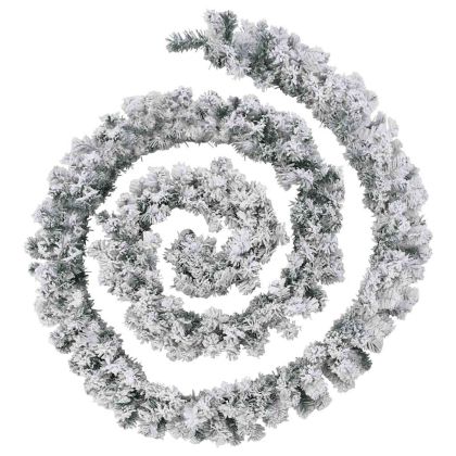 Коледна гирлянда с LED светлини, зелена, 5 м, PVC