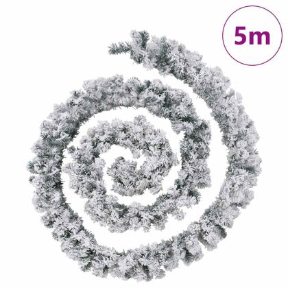 Коледна гирлянда с LED светлини, зелена, 5 м, PVC