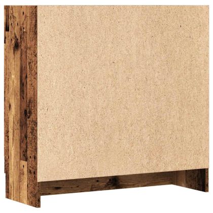 Шкаф за книги от старо дърво 82,5x30,5x80cm Инженерна дървесина