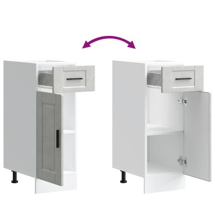 Кухненски шкаф Porto, бетонно сив, инженерно дърво