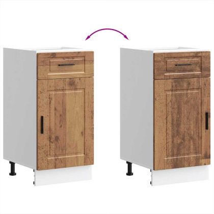 Кухненски шкаф Porto, старо дърво, инженерно дърво