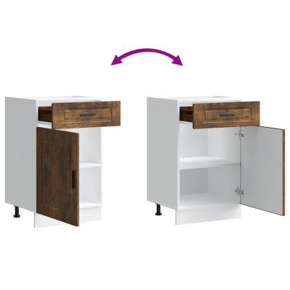 Кухненски шкаф Porto, опушен дъб, инженерно дърво