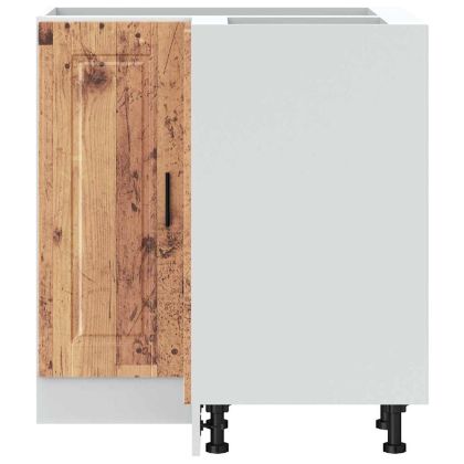 Кухненски ъглов шкаф Porto, старо дърво, инженерно дърво