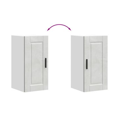 Кухненски стенен шкаф Porto, бетонно сив, инженерно дърво