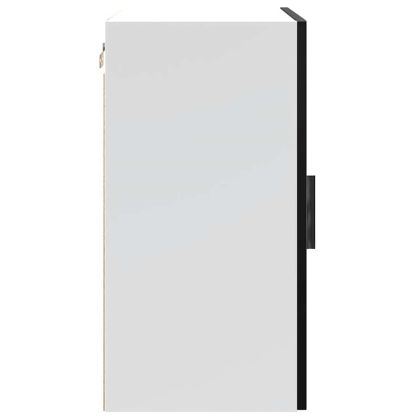 Кухненски стенни шкафове 2 бр Porto, черен, инженерно дърво