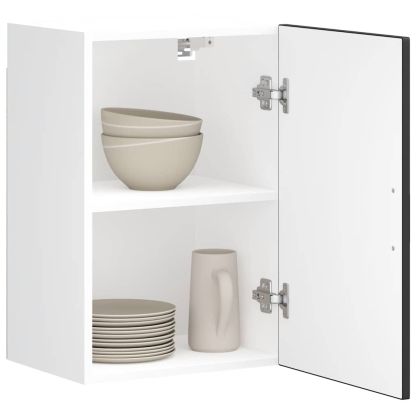 Кухненски стенен шкаф Porto, черен, инженерно дърво