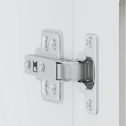 Кухненски стенен шкаф със стъклена врата "Porto" бял