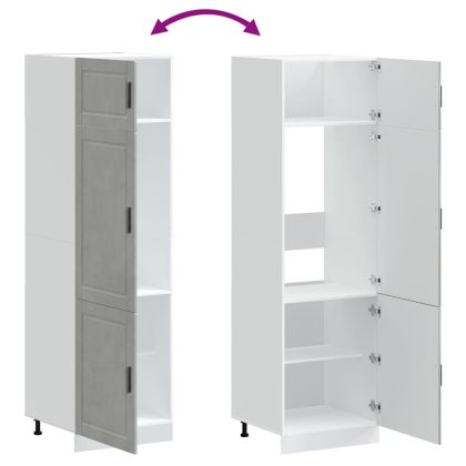 Кухненски шкаф Porto, бетонно сив, инженерно дърво