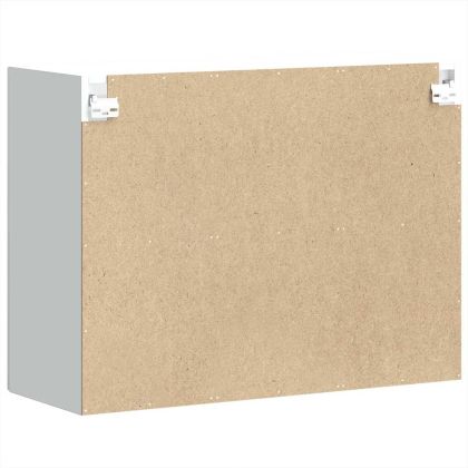 Кухненски стенен шкаф със стъклена врата Porto бял гланц