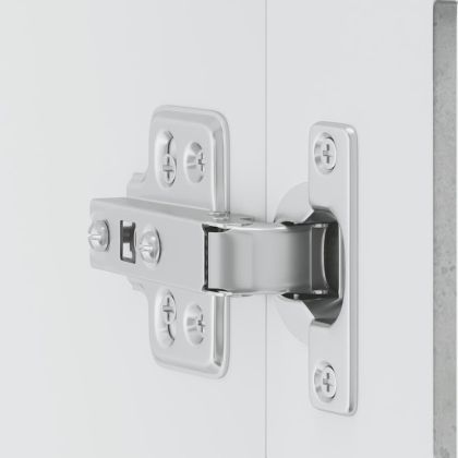 Кухненски стенен шкаф със стъклена врата Porto бетонно сив