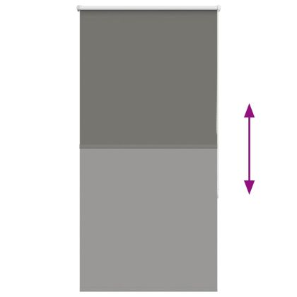 Ролкова щора Blackout Сив 80x130 cm Ширина на плата 75,7 cm